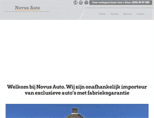 Tablet Screenshot of novusauto.nl